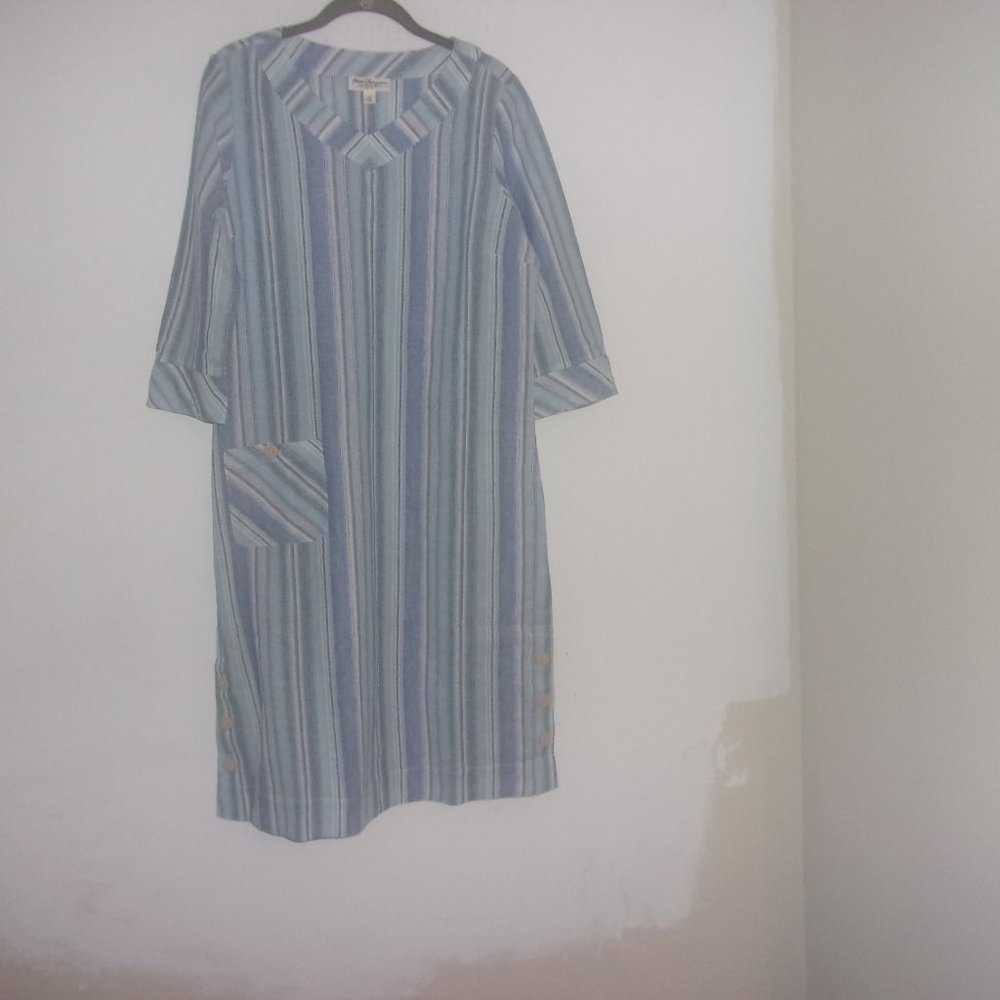 Cotton/Linen Striped dress